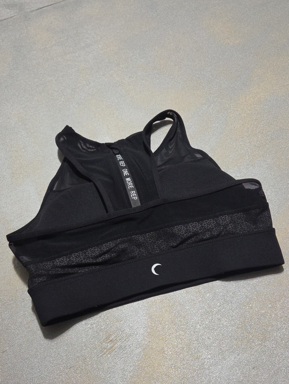ZYIA Black Crescent Logo High-Support Sports Bra NWOTS